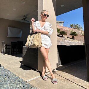 Majorelle white romper XS